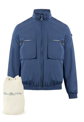 Dreimaster Jacke + Einkaufstasche - SET Herren Marine