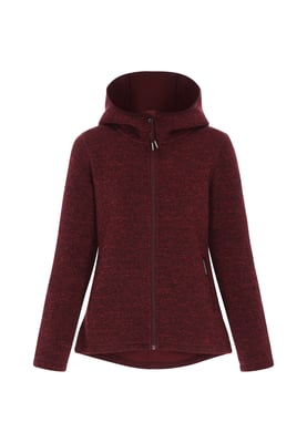 Schmuddelwedda Jacke Frauen Burgunder Melange
