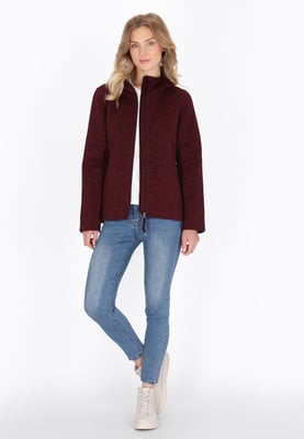 Schmuddelwedda Jacke Frauen Burgunder Melange