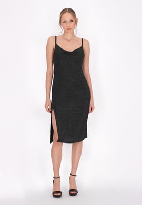 Mymo Kleid Frauen Schwarz