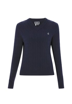 Dreimaster Pullover Frauen Marine