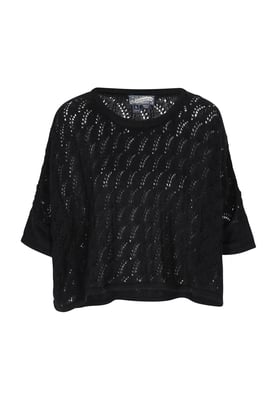 Dreimaster Poncho Frauen Schwarz