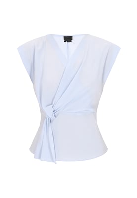 Dreimaster Bluse Frauen hellblau