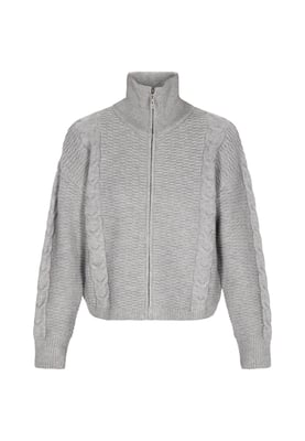 Dreimaster Strickjacke Frauen Graumelange
