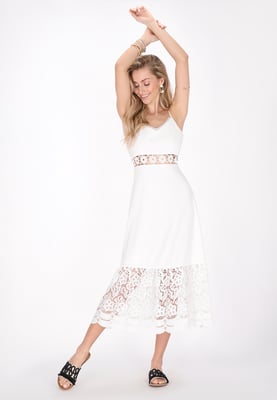 IZIA Kleid Frauen Weiß