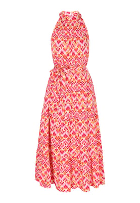 IZIA Kleid Frauen rosa mehrfarbig