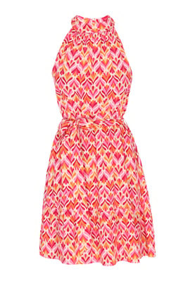 IZIA Kleid Frauen rosa mehrfarbig