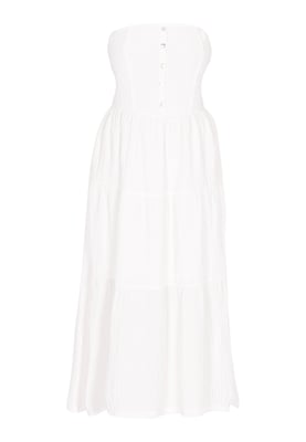 IZIA Kleid Frauen Weiß