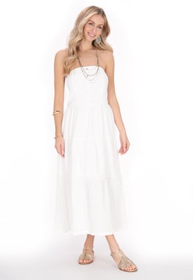 IZIA Kleid Frauen Weiß