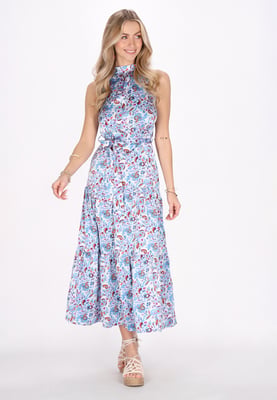 IZIA Kleid Frauen blau mehrfarbig