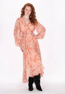 Dreimaster Kleid Frauen Aprikose