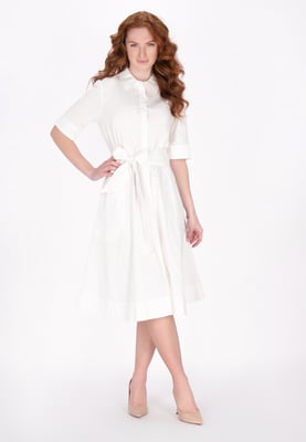 Dreimaster Kleid Damen Weiß