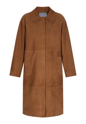 Dreimaster Mantel Frauen Cognac