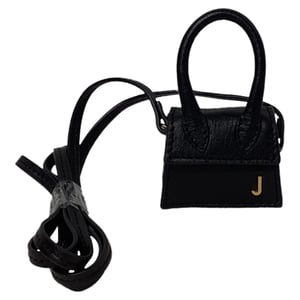 Jacquemus Le Petit Chiquito Tasche aus schwarzem Leder