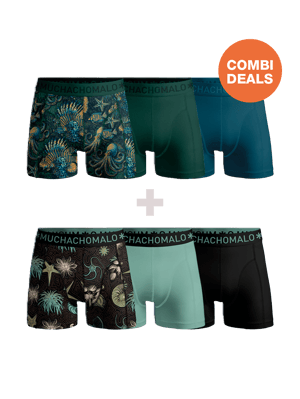 Muchachomalo Herren Boxershorts – 3+3 Stück – Herren Unterhosen