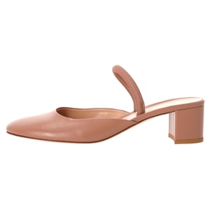 Gianvito Rossi Tivoli Mules 55 aus beigem Leder
