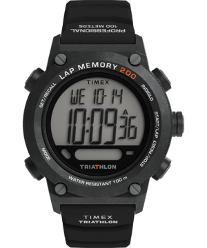 Timex Triathlon Schwarz Herren Armbanduhr TW5M66900