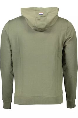 Fleece Hoodie Pullover Olivgrün