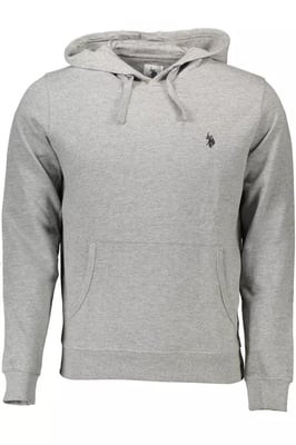 Klassischer Schnitt Hoodie Grau