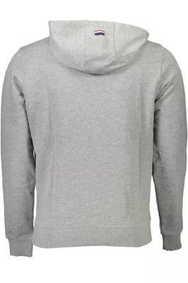 Klassischer Schnitt Hoodie Grau
