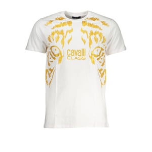 Tiger-Print T-Shirt mit kurzen Ärmeln und Rundhalsausschnitt