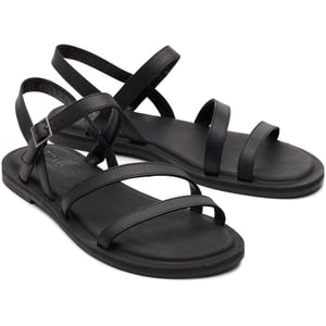 TOMS Kira Leder Herren Schwarz Clogs