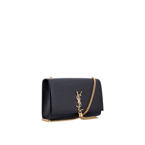 Saint Laurent Kate kleine Quasten-Schultertasche aus genarbtem Leder