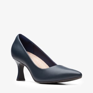 Kataleyna Gem Navy Leder Schuhe
