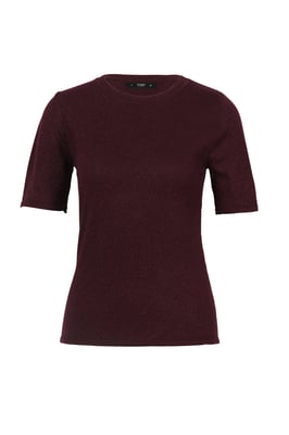 Solid Pullover, Kurzarm