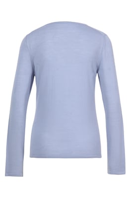 Unifarbener Pullover, V-Ausschnitt