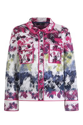 Jacquard-Jacke im Camouflage-Muster
