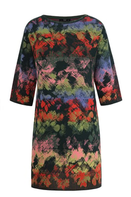 Jacquardkleid mit Camouflage-Muster