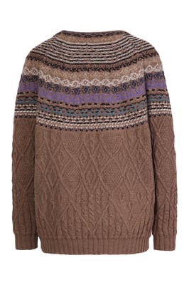Jacquard-Pullover, Strukturmuster