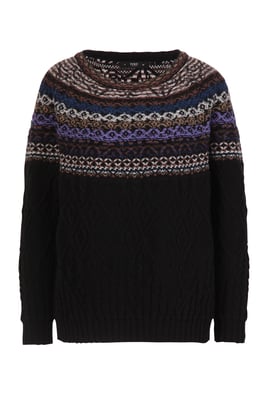Jacquard-Pullover, Strukturmuster
