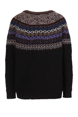 Jacquard-Pullover, Strukturmuster