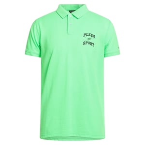 Plein Sport Scratch Logo Grünes Poloshirt