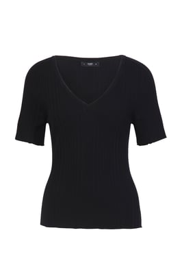 Fester Pullover, V-Ausschnitt