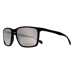 Hugo Boss Rectangle Mens Black Grey Mirror BOSS 1114/S