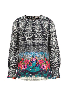 Bedruckte Bluse