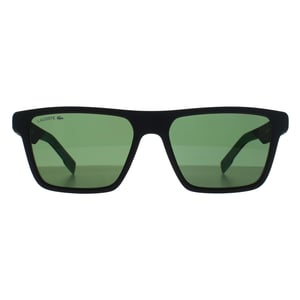 Lacoste Rectangle Mens Matte Schwarz Grün L998S