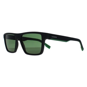 Lacoste Rectangle Mens Matte Schwarz Grün L998S