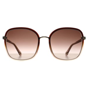 Chloe Square Womens Crystal Brown Light Pink Brown Gradient with Light Mirror CH0031S