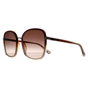 Chloe Square Womens Crystal Brown Light Pink Brown Gradient with Light Mirror CH0031S