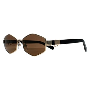 Marc Jacobs Oval Womens Gold Schwarz Gold Spiegel MARC 496/S