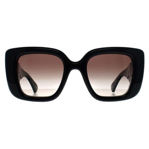 Gucci Square Womens Glänzend Schwarz Grau Farbverlauf GG1975S