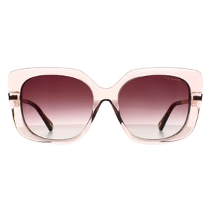 Ted Baker Butterfly Womens Crystal Pink und Gold Braun Gradient TB1732 Heather