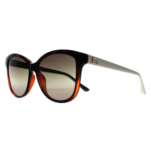 Guess Square Womens Dunkel Havanna Grün Gradient GU7920