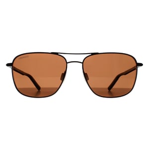 Serengeti Aviator Herren Glänzend Gunmetal Mineral Polarisiert Fahrer Braun Spello
