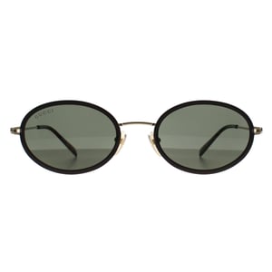 Gucci Oval Damen Schwarz Gold Grün GG1980S