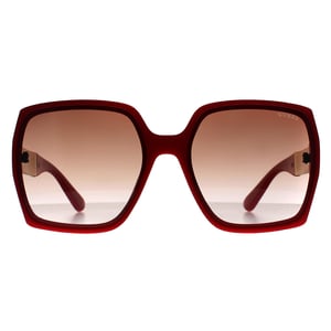 Guess Schmetterling Womens Glänzend Rot Braun Farbverlauf GO00031